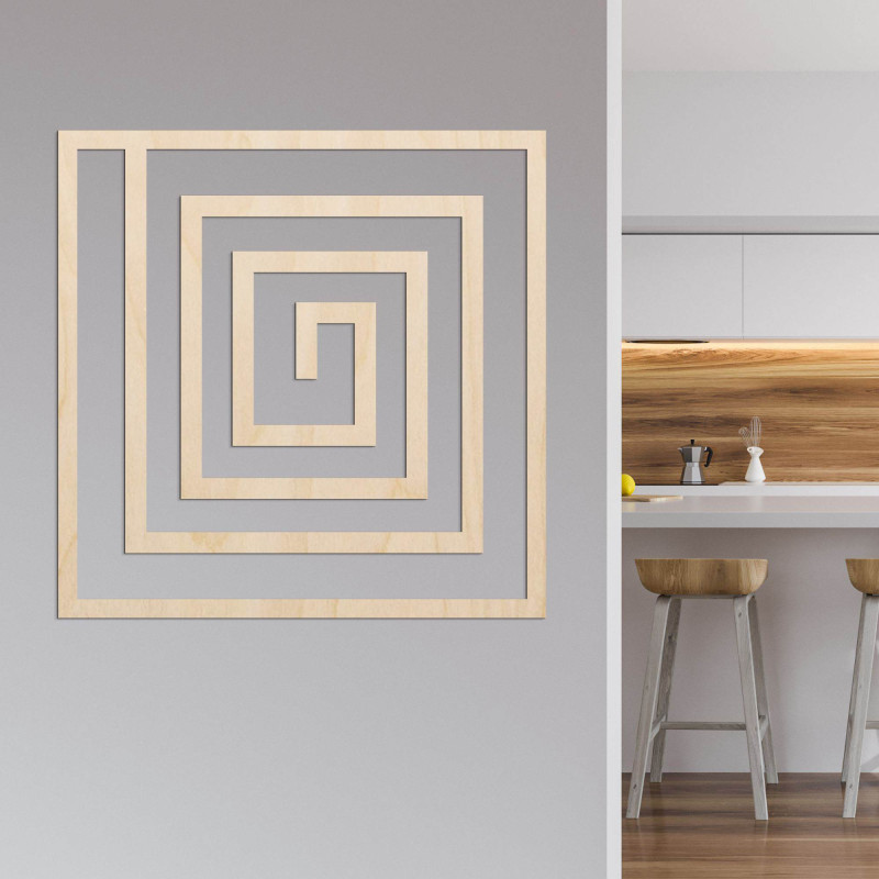 Dekorácia zaujme už na prvý pohľad svojím geometrickým rytmom, ktorý dodáva priestoru moderný a zároveň nadčasový vzhľad