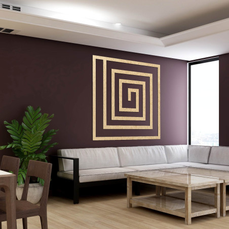 Dekorácia zaujme už na prvý pohľad svojím geometrickým rytmom, ktorý dodáva priestoru moderný a zároveň nadčasový vzhľad