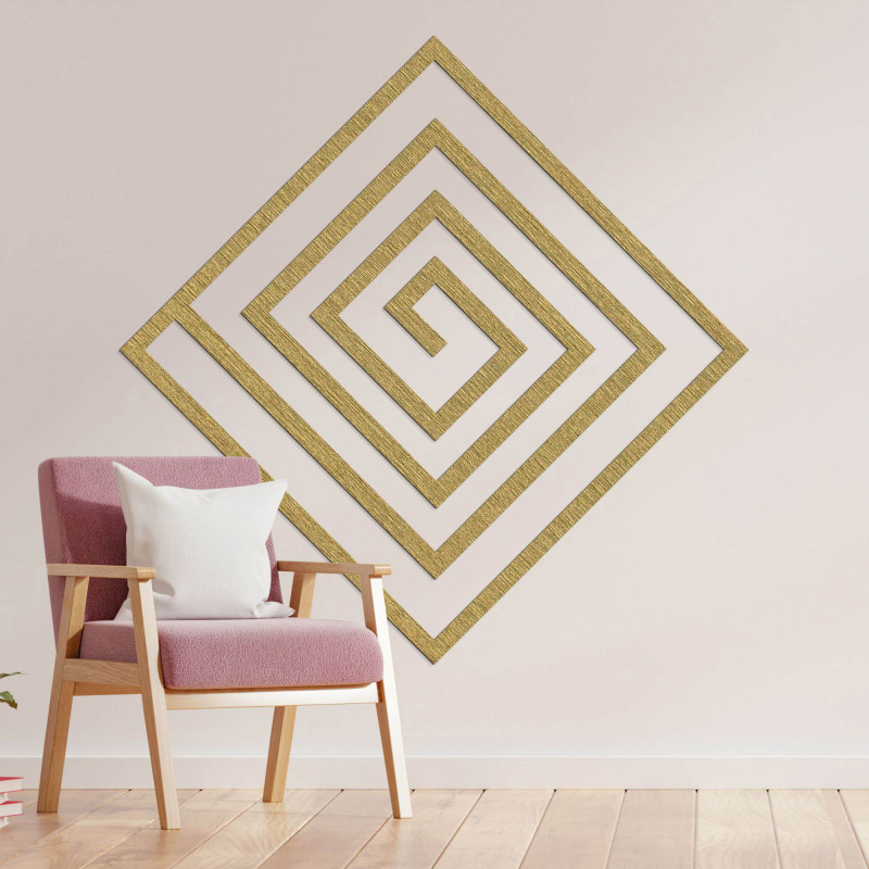 Dekorácia zaujme už na prvý pohľad svojím geometrickým rytmom, ktorý dodáva priestoru moderný a zároveň nadčasový vzhľad