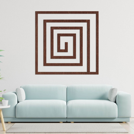 Dekorácia zaujme už na prvý pohľad svojím geometrickým rytmom, ktorý dodáva priestoru moderný a zároveň nadčasový vzhľad