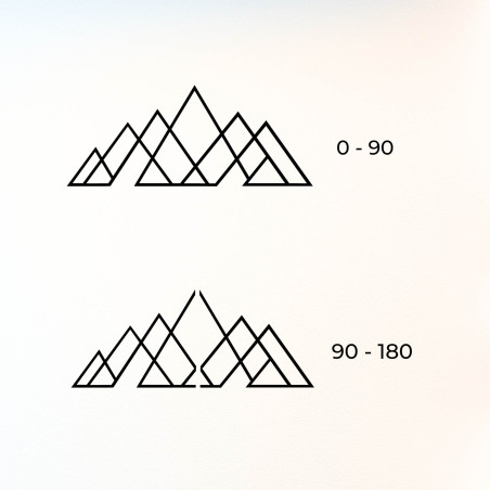 Drevený nástenný obraz hory | TERATORIO