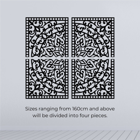 Drevená 3D Mandala na stenu – Vyrezávaný diptych v boho štýle