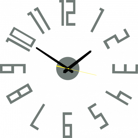 Moderné hodiny na stenu vyrobené z plastu. Vlastná výroba, X-momo