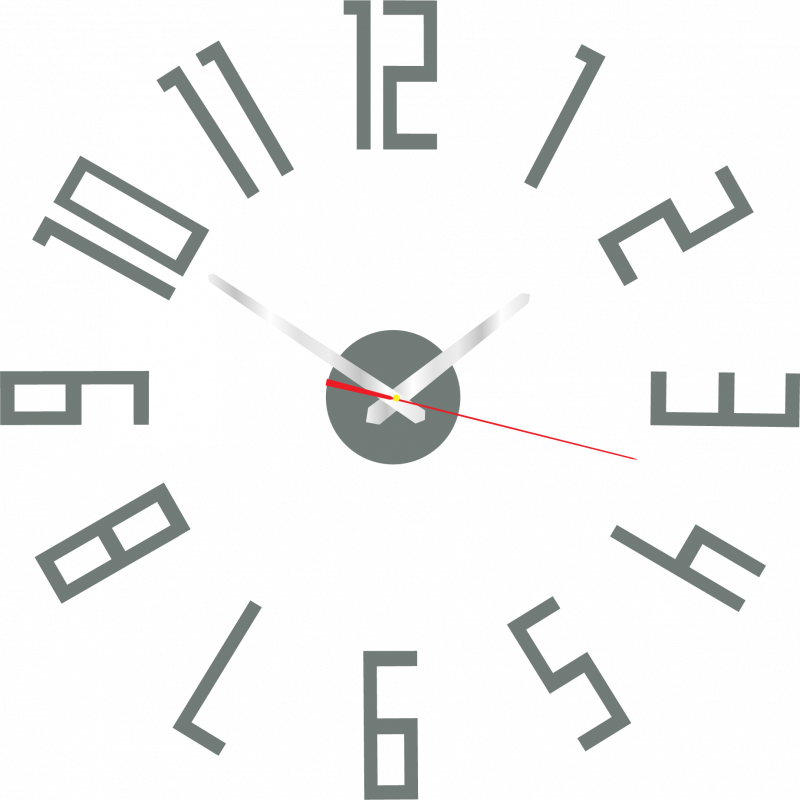 Moderné hodiny na stenu vyrobené z plastu. Vlastná výroba, X-momo