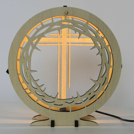 LED kríž s tŕňovou korunou vytvorí pokoj a harmóniu domova.