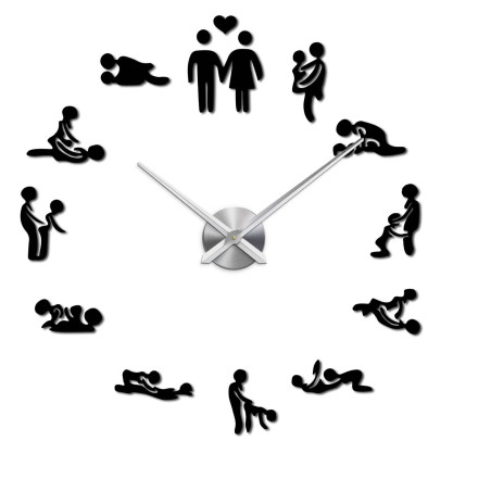 Nalepovacie nástenné hodiny kamasutra
