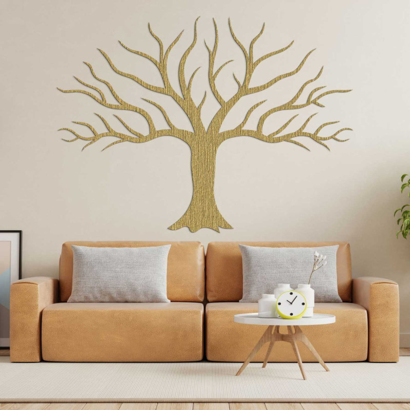 Elegantná drevená dekorácia stromu prinesie do priestoru pokoj a štýl