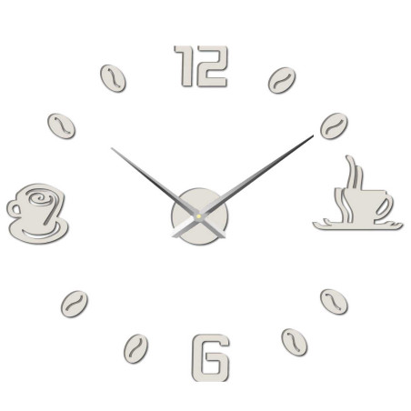 Hodiny na stenu nalepovacie káva | COFFE