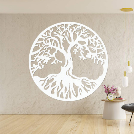 Minimalistický strom života na stenu s detailným spracovaním