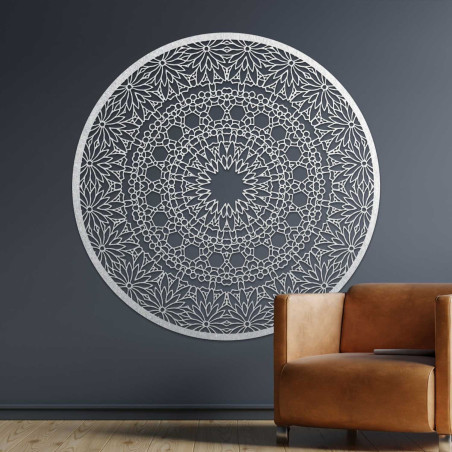 Elegantný obraz mandala z dreva do moderného domova