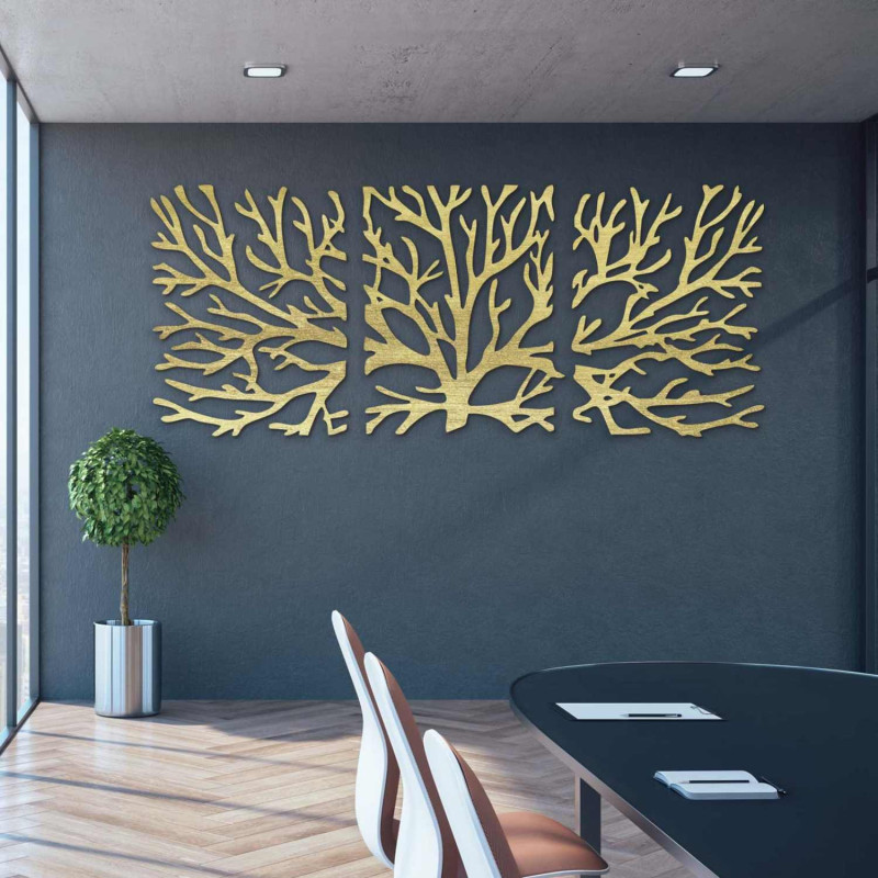 Originálna nástenná ozdoba z dreva vhodná do moderného bývania
