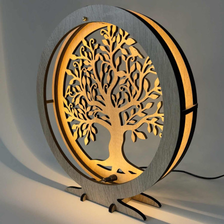 Drevená LED dekorácia Strom života vytvára útulnú atmosféru