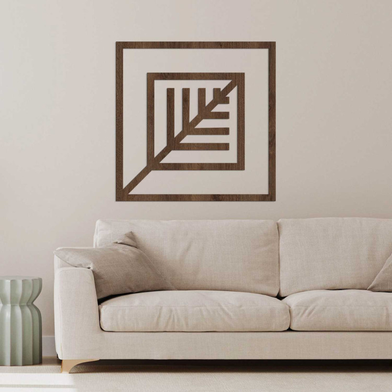 Geometrický obraz list - LEARD