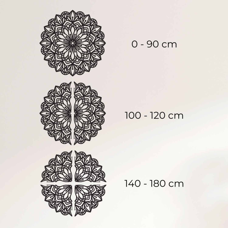 Elegantná mandala z dreva ako dekorácia do moderného interiéru