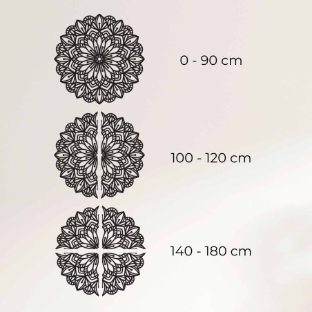 Elegantná mandala z dreva ako dekorácia do moderného interiéru
