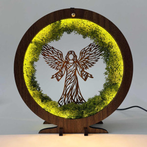 LED lampa Anjel ochrany so stabilizovaným machom a jemným osvetlením 2