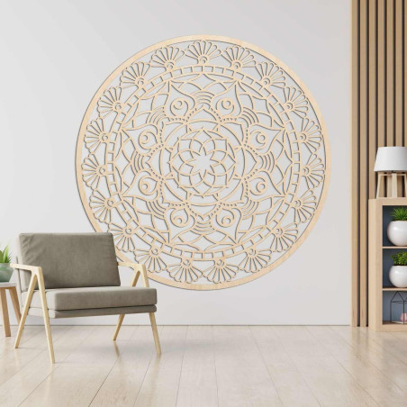 Elegantná nástenná dekorácia mandala s detailným geometrickým vzorom
