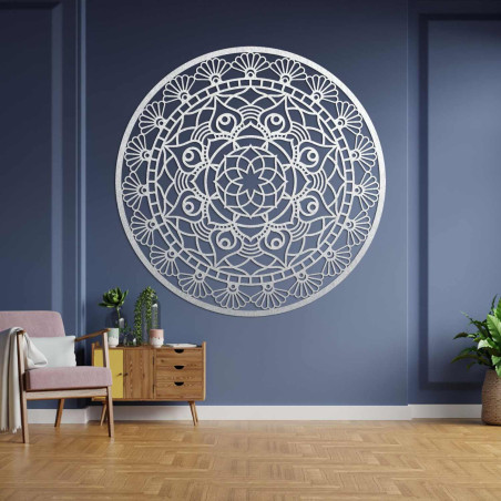 Elegantná nástenná dekorácia mandala s detailným geometrickým vzorom