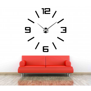 Large 3D Wall Clock Colorful - Kelsey