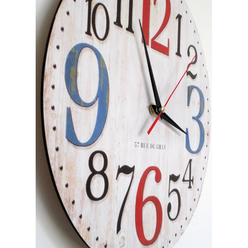 Wooden clock image ROSE. Fi 34 cm