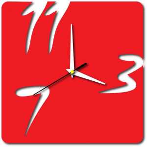 Stylesa - Moderné nástenné hodiny X0048 aj červené