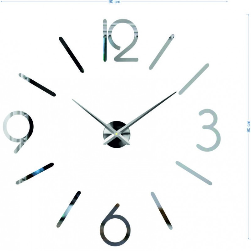 Rozmery nástenných nalepovacích hodín, desing nástenné hodiny