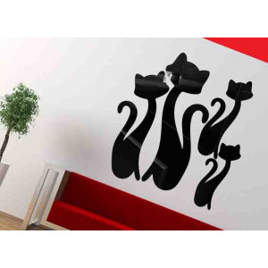 Moderné dekoračné zrkadlá. Zrkadlové a farebné samolepky na stenu,3D samolepky vyrobené z akrylu 2