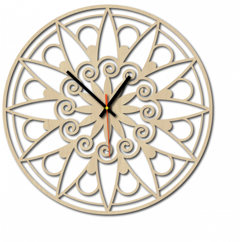 Moderné hodiny na stenu, Nástennée hodiny ako darček, 3D Hodiny mandala.