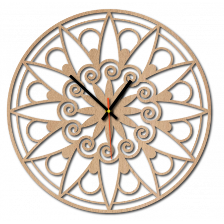 Moderné hodiny na stenu, Nástennée hodiny ako darček, 3D Hodiny mandala.
