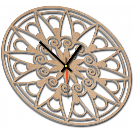 Moderné hodiny na stenu, Nástennée hodiny ako darček, 3D Hodiny mandala.