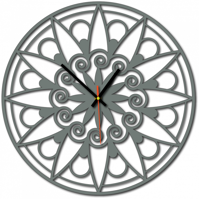 Moderné hodiny na stenu, Nástennée hodiny ako darček, 3D Hodiny mandala.