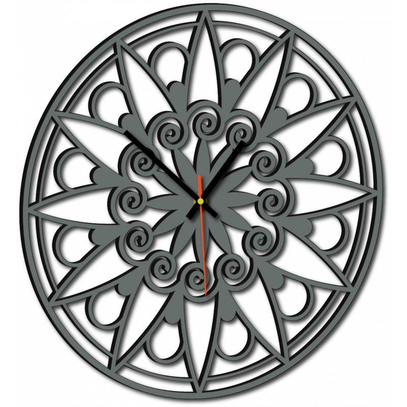 Moderné hodiny na stenu, Nástennée hodiny ako darček, 3D Hodiny mandala.