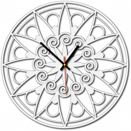 Moderné hodiny na stenu, Nástennée hodiny ako darček, 3D Hodiny mandala.