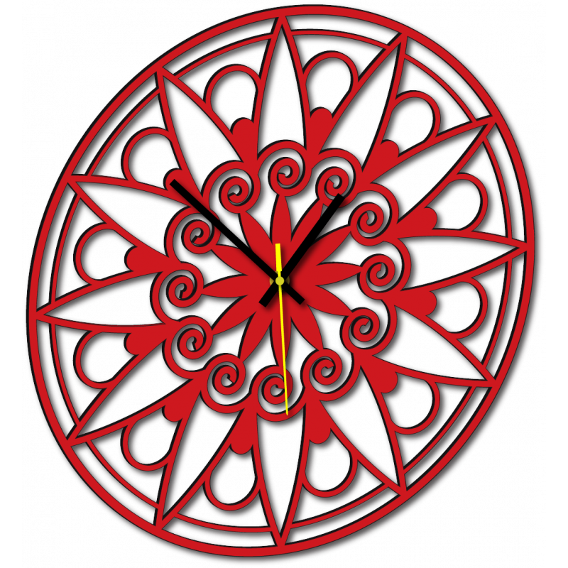 Moderné hodiny na stenu, Nástennée hodiny ako darček, 3D Hodiny mandala.