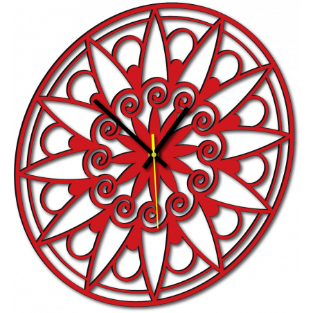 Moderné hodiny na stenu, Nástennée hodiny ako darček, 3D Hodiny mandala.