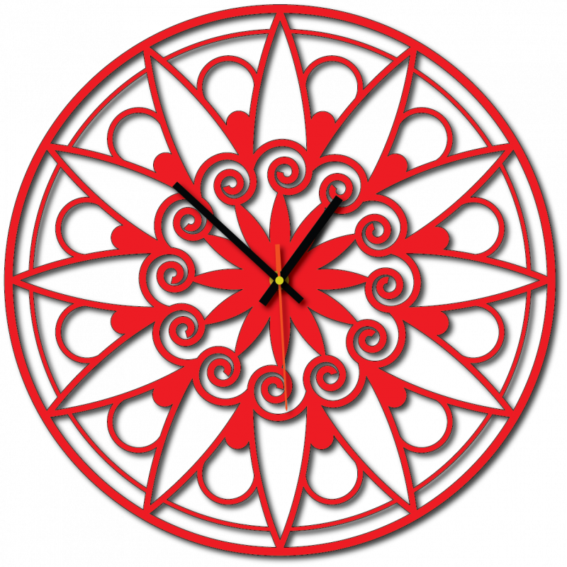 Moderné hodiny na stenu, Nástennée hodiny ako darček, 3D Hodiny mandala.