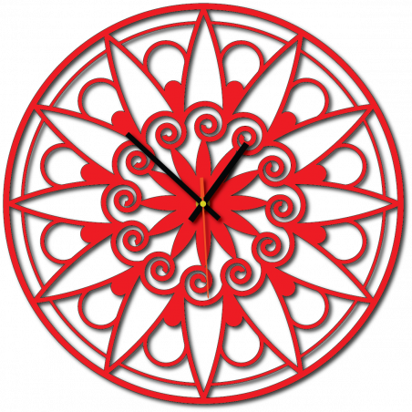 Moderné hodiny na stenu, Nástennée hodiny ako darček, 3D Hodiny mandala.