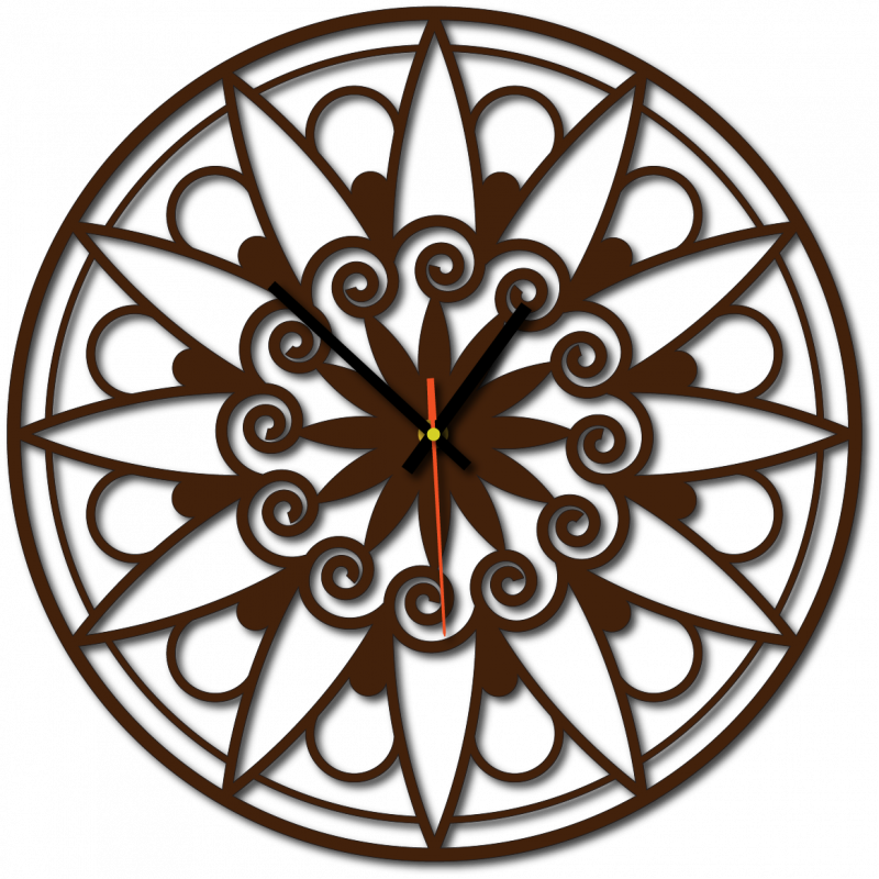 Moderné hodiny na stenu, Nástennée hodiny ako darček, 3D Hodiny mandala.