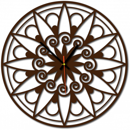 Moderné hodiny na stenu, Nástennée hodiny ako darček, 3D Hodiny mandala.