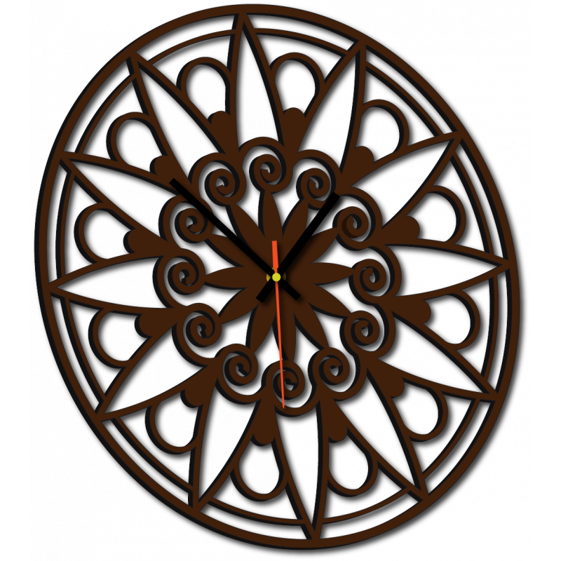 Moderné hodiny na stenu, Nástennée hodiny ako darček, 3D Hodiny mandala.