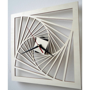 Moderné hodiny na stenu, nástenné hodiny z dreva, preglejka 2