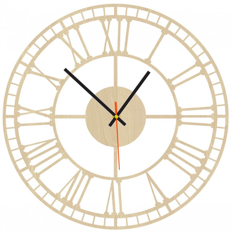 Moderné hodiny na stenu, nástenné hodiny z dreva, preglejka