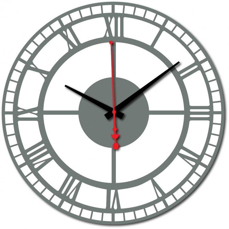 Moderné hodiny na stenu vyrobené z plastu. Vlastná výroba, X-momo