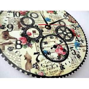 Moderné hodiny na stenu, nástenné hodiny z dreva, preglejka 2