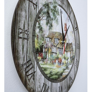 Moderné hodiny na stenu, nástenné hodiny z dreva, preglejka 2