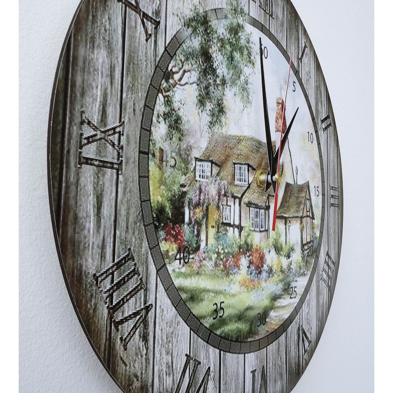 Moderné hodiny na stenu, nástenné hodiny z dreva, preglejka