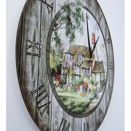 Moderné hodiny na stenu, nástenné hodiny z dreva, preglejka