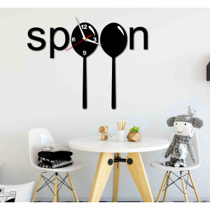 Moderné hodiny na stenu vyrobené z plastu. Vlastná výroba, X-momo 2