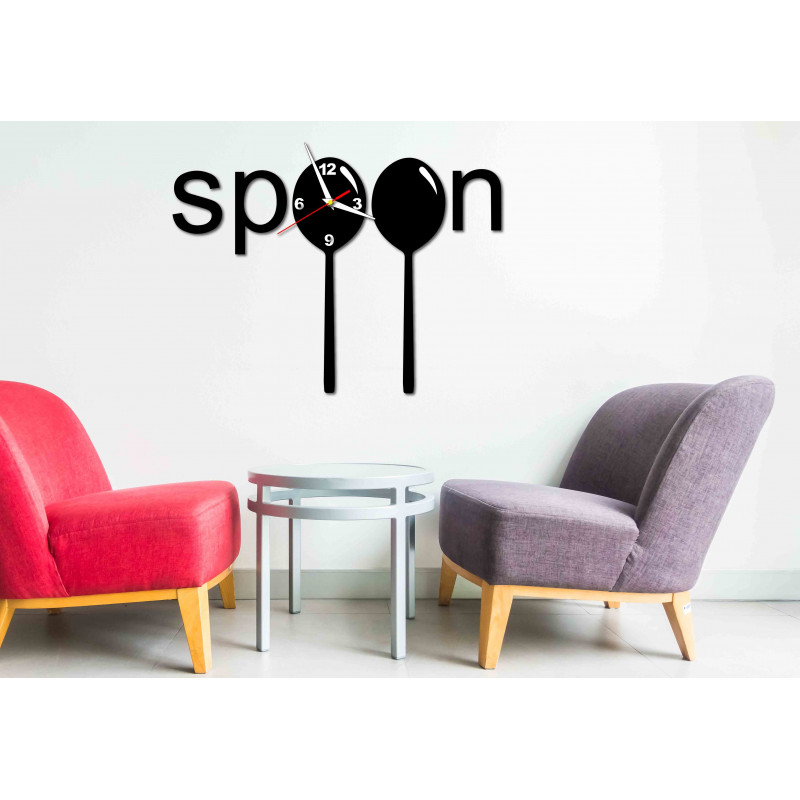 Moderné hodiny na stenu vyrobené z plastu. Vlastná výroba, X-momo