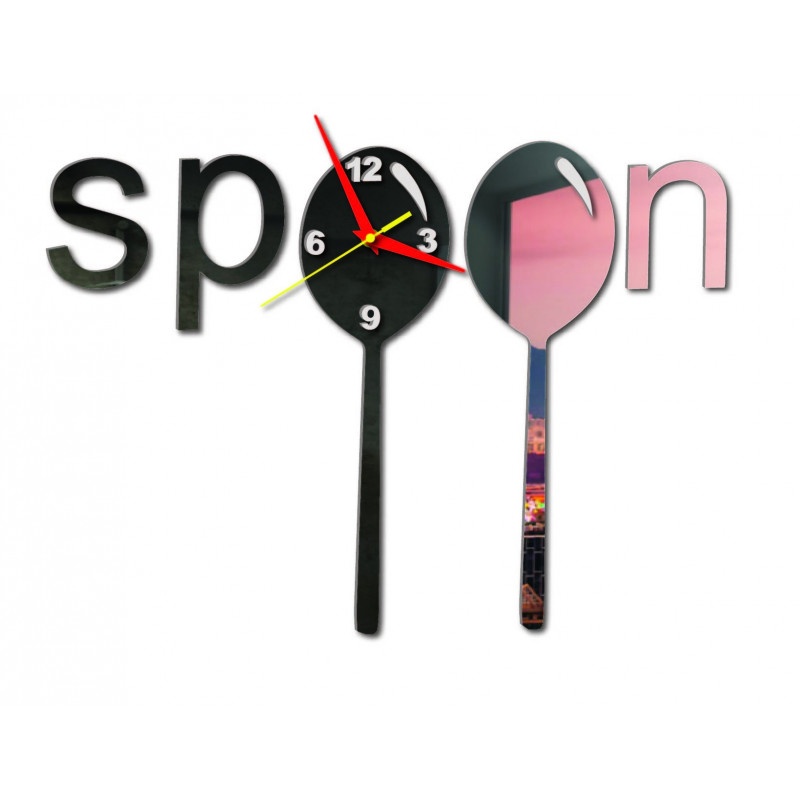 Moderné hodiny na stenu vyrobené z plastu. Vlastná výroba, X-momo